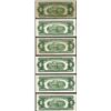 Image 2 : Lot of (6) 1928 $2 Legal Tender Notes