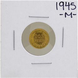 1945 Dos Pesos Gold Coin