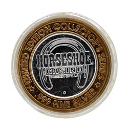 .999 Silver Horseshoe Las Vegas $10 Casino Limited Edition Gaming Token