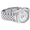 Image 3 : Rolex Men's Stainless Steel Mother Of Pearl Roman Datejust 36MM Wristwatch Datej