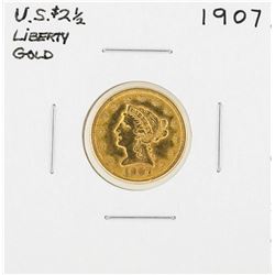 1907 $2 1/2 Liberty Head Quarter Eagle Gold Coin