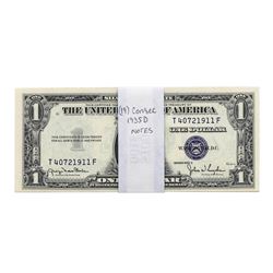 Lot of (19) Consecutive 1935D $1 Silver Certificate Notes