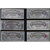 Image 1 : Lot of (6) 1915 1 Peso Mexico Revolutionary State of Chihuahua Notes