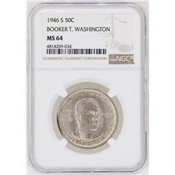 1946-S Booker T. Washington Memorial Half Dollar Coin NGC MS64