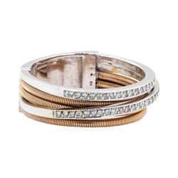 18KT Rose and White Gold 0.30 ctw Diamond Ring