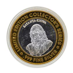 .999 Silver Lake of the Torches Casino Bingo $10 Casino Limited Edition Gaming T