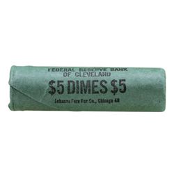 Roll of (50) 1960-D Brilliant Uncirculated Roosevelt Dimes