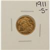 Image 1 : 1911-S Australian 1/2 Sovereign Gold Coin