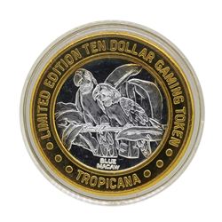 .999 Silver Tropicana Las Vegas, Nevada $10 Casino Limited Edition Gaming Token