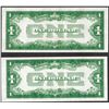 Image 2 : Lot of (2) 1928A Funnyback Silver Certificate Notes