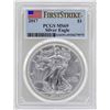 Image 1 : 2017 $1 American Silver Eagle Coin PCGS MS69 First Strike