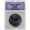 Image 1 : 2012 $5 Canada Cougar Silver Coin ANACS MS70