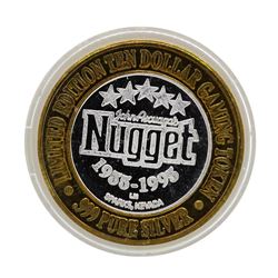 .999 Silver John Ascuaga's Sparks, Nevada $10 Limited Edition Gaming Token