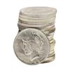 Image 1 : Roll of (20) 1922 $1 Brilliant Uncirculated Peace Silver Dollar Coins