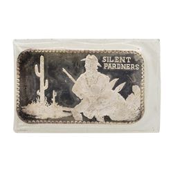 Silent Pardners 1 oz .999 Fine Silver Art Bar
