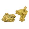 Image 1 : Lot of (2) Australian Gold Nuggets 2.211 Grams Total Weight