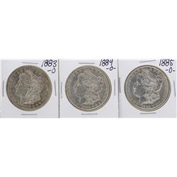 Lot of 1883-O to 1885-O $1 Morgan Silver Dollar Coins