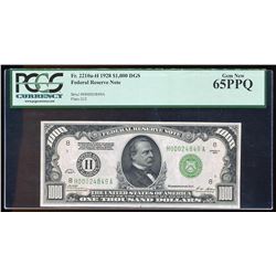 1928 $1,000 Federal Reserve Note St. Louis Fr.2210a-H PCGS Gem New 65PPQ