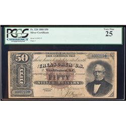 1880 $50 Morris Silver Certificate Note Fr.328 PCGS Very Fine 25