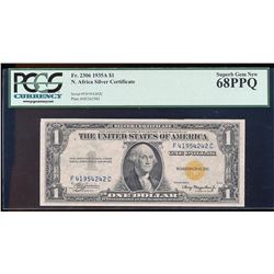 1935A $1 Silver Certificate WWII Emergency North Africa Note PCGS Superb Gem New