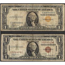 Lot of 1935A $1 North Africa & Hawaii Silver Certificate WWII Emergency Notes