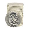 Image 1 : Roll of (20) 1959 Brilliant Uncirculated Franklin Half Dollars