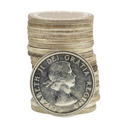 Roll of (20) 1958 Brilliant Uncirculated Canadian Dollars