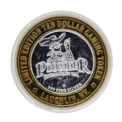 .999 Silver Pioneer Hotel & Gambling Hall $10 Casino Limited Edition Gaming Toke
