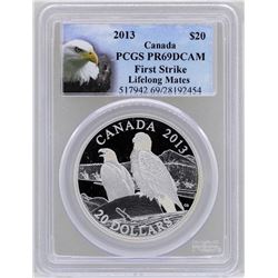 2013 $20 Canada Lifelong Mates Silver Coin PCGS PR69DCAM