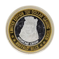 .999 Silver Buffalo Bills Resort & Casino $10 Limited Edition Gaming Token