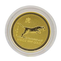 1998 $15 Australia Lunar Year of the Tiger 1/10 oz. Gold Coin