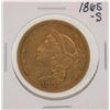 Image 1 : 1865-S $20 Liberty Head Double Eagle Gold Coin