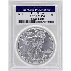2017-W $1 American Silver Eagle Coin PCGS MS70 First Strike