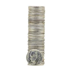 Roll of (50) 1964-D Brilliant Uncirculated Roosevelt Dimes