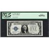 Image 1 : 1928A $1 Funnyback Silver Certificate Note Fr.1601 PCGS Gem New 66PPQ