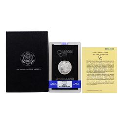 1883-CC $1 Morgan Silver Dollar Coin GSA NGC MS62 w/Box & COA