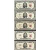 Image 1 : Lot of (5) 1953/63 $5 Legal Tender Notes