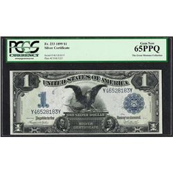 1899 $1 Black Eagle Silver Certificate Note Fr.233 PCGS Gem New 65PPQ