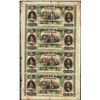 Image 1 : Uncut Sheet of 1800's $5 Citizens Bank of Louisiana Obsolete Notes