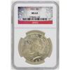 Image 1 : 1923 $1 Peace Silver Dollar Coin NGC MS63