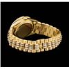 Image 6 : Mens 18KT Yellow Gold Rolex Crown Collection Style Watch with Diamonds