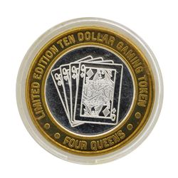 .999 Silver Four Queens Casino Hotel Las Vegas $10 Limited Edition Gaming Token