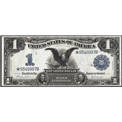 1899 $1 Black Eagle Silver Certificate STAR Note