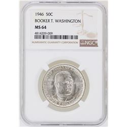 1946 Booker T. Washington Memorial Half Dollar Coin NGC MS64