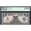 Image 1 : 1899 $1 Black Eagle Silver Certificate Note Fr.236 PCGS Superb Gem New 67PPQ