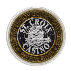 .999 Silver St. Croix Casino Turtle Lake, Wisconsin $10 Limited Edition Gaming T
