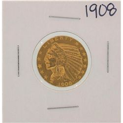 1908 $5 Indian Head Half Eagle Gold Coin