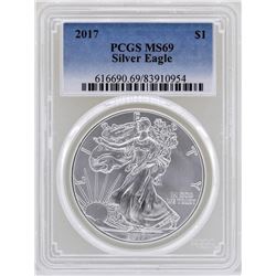 2017 $1 American Silver Eagle Coin PCGS MS69