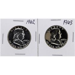Lot of 1962-1963 Franklin Half Dollar Proof Coins