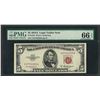 Image 1 : 1953A $5 Legal Tender Note Fr.1533 PMG Gem Uncirculated 66EPQ